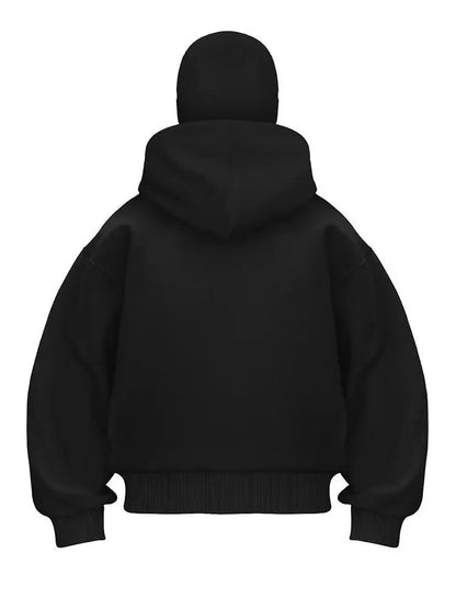 Unisex double hat hoodie